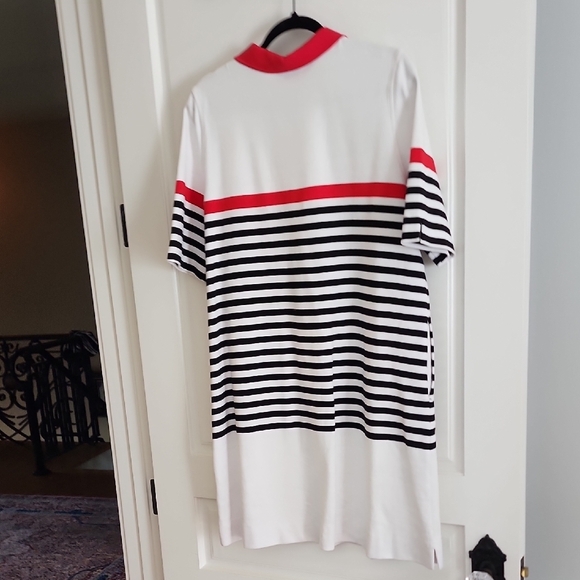 Red and White Polo Shirt by Bylyse - Picture 8 of 8